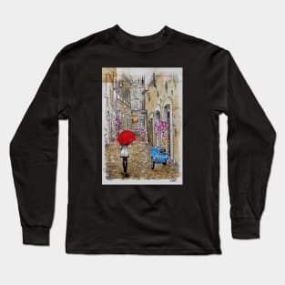 The blue scooter Long Sleeve T-Shirt